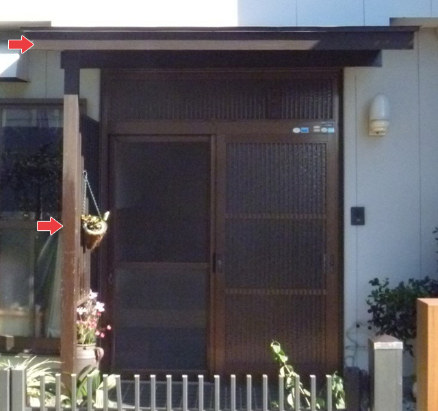 リフォーム前の玄関